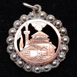 Antique Pure Silver & Copper pendant